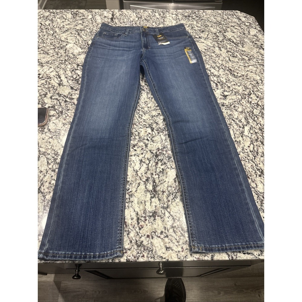 NWT New Lee Women's Legendary Regular Fit Straight Leg Jeans‎ 12 Long - Picture 13 of 13